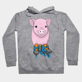 Pig Inline skating Roller skates Hoodie